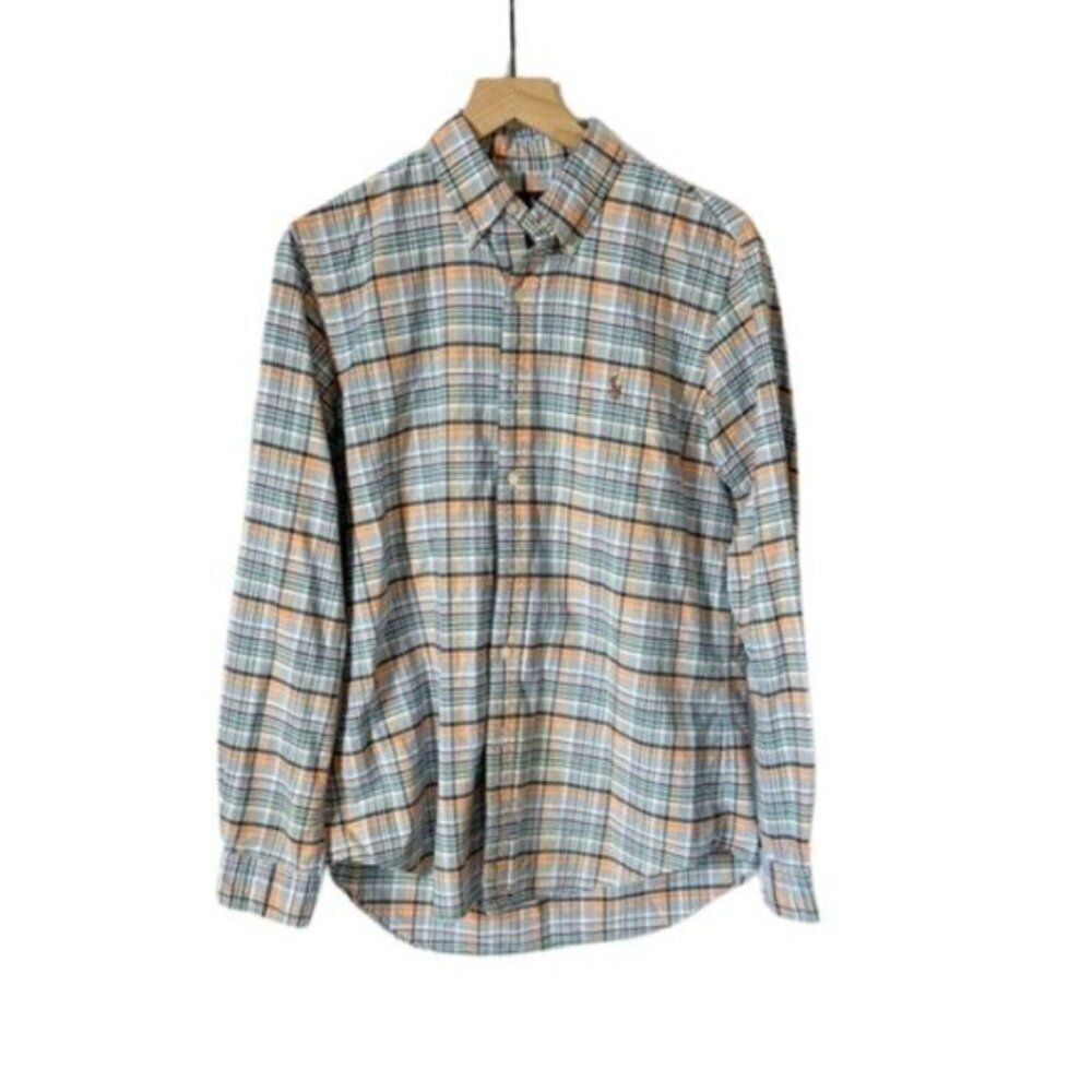 Polo Ralph Lauren Men's Colorful Plaid Long Sleeve Button-Down Top Medium